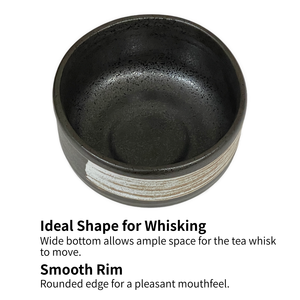 Smooth Foot <b>Ring</b> Stable Base Wide Bottom Ideal Shape Handmade <b>Ceramic</b> Matcha Bowl For Whisking - Product Image 6
