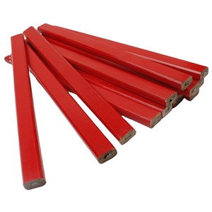 Lápiz de Carpintero Sólido de Grafito Negro y Rojo para Construcción, con Impresión de Logotipo Personalizado, Alta Calidad, Venta al Por Mayor - Product Image 1