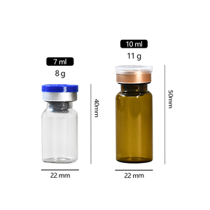 Vente en gros Flacon d'<span class=keywords><strong>acide</strong></span> <span class=keywords><strong>hyaluronique</strong></span> de 7ml 10ml Flacons ambre transparent pour sérum stérile médicinal et <span class=keywords><strong>injection</strong></span> - Product Image 2