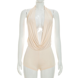 Viviblook D26RP210 Nuevo Mono de Verano para Mujer, Sexy, con Cuello Halter, Espalda Descubierta, Sin Mangas, de Una Pieza - Product Image 3