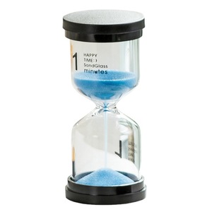 Kính hiện đại màu đen đồng hồ cát bán buôn 30-phút hẹn giờ Món quà sáng tạo ngủ Phễu đồ chơi đồ trang trí trang trí - Product Image 5