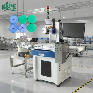 Machine de marquage laser UV rotative à alimentation automatique de bouchons avec impression de codes QR/logos/dates et système d'inspection et de rejet - Product Image 3