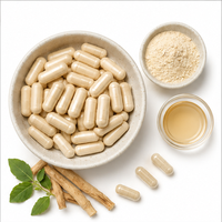 Capsules de Complexe Anti-Stress à l'Ashwagandha Marque Blanche OEM – Équilibre du Cortisol, Apaisement de l'Humeur, Soutien au Sommeil, Supplément Adaptogène