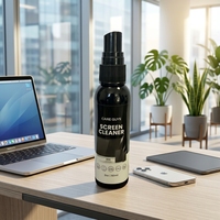 Spray nettoyant pour écran 60 ml compatible avec tous types de moniteurs LCD et CRT, produits de nettoyage ménager