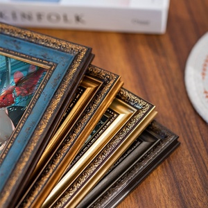 Khung Gỗ Nhựa 8Inch A4 Handmade Quảng Trường UV Rỗng Hình Ảnh Khung Đồ Trang Trí Cổ Điển Trang Trí Tường Gắn Kết Ánh Sáng Sang Trọng Cao cấp - Product Image 3