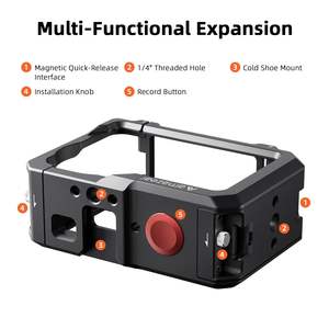 Marco de Aluminio Amazear para DJI Osmo Action 6, Jaula Metálica Profesional con Revestimiento Antiarañazos y Diseño de Liberación Rápida - Product Image 5