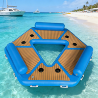Offre Spéciale : Canapé Gonflable pour Fêtes Aquatiques, Équipement de Divertissement Aquatique, Plateforme Flottante, Île de Loisirs Gonflable pour l'Eau