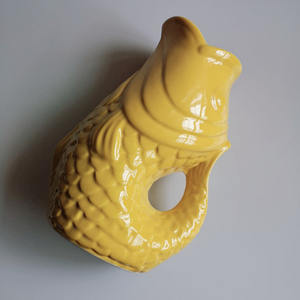 Jarrón de agua gurgle colorido, maceta de cerámica para pescado - Product Image 3