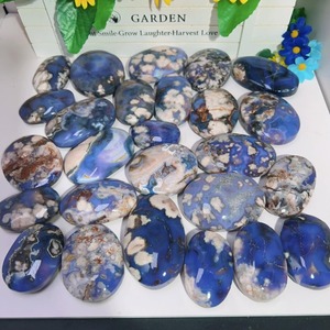 Piedra de Ágata Natural de Flor de Cerezo Azul al por Mayor - para Meditación, Masaje con Piedras de Palma, Decoración del Hogar, Regalo - Product Image 3