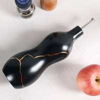 YST Céramique Usine Moderne Réutilisable Bouteille De Vinaigre D'huile avec Couvercle Maison Cuisine Vaisselle Ménage Conteneur De Stockage Logo Personnalisé