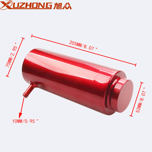 Réservoir d'expansion de radiateur en alliage d'aluminium, 800ml, pour modification de voiture, bleu, rouge, argent, à visser - Product Image 3
