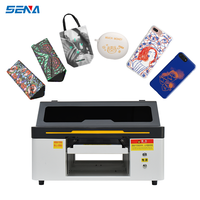 Machine d'impression à plat UV à jet d'encre SENA Dx5 personnalisée pour coques de téléphone A3 A4, verre, métal, PVC, acrylique, bouteilles de vin