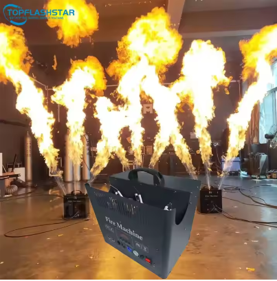 Outdoor Indoor There Head Fire Machine DMX  Real Fire Thrower DJ Fire  Flame Machine for Concert Stage FX Machine
