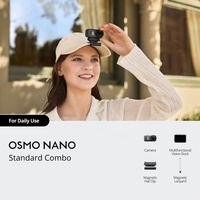 Osmo Nano Vlog Combo (64 Go, 128 Go, Mini Émetteur Micro, Noir Infini) Caméra de Poche pour Vlog et Vidéographie en Extérieur