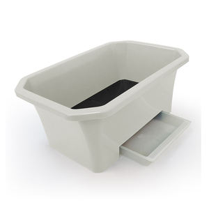 Pot de fleurs classique blanc en PP Plafarm pour intérieur et extérieur, jardinage domestique, durable, léger, décoratif, vente en gros - Product Image 1