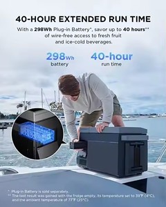 ECO Flow GLACIER 40Qt (38L) Réfrigérateur électrique portable pour voiture avec machine à glaçons Batterie supplémentaire pour camping Contrôleur MPPT - Product Image 2