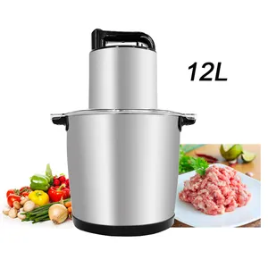 Máquina de cocina comercial de 12L para verduras, herramientas de cocina para el hogar para patatas, tomate, ajo, Yam EK, adaptador de la UE