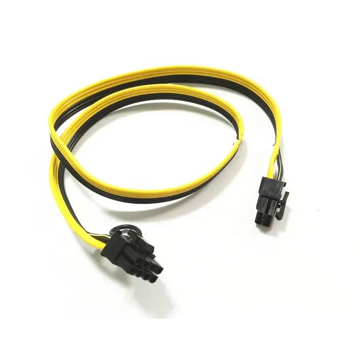 Modular PSU Power Supply Cable PCI e Molex 6pin to 2 PCI-e 8 pin 6+2pin PCI Express Internal Power Splitter Ribbon Cable
