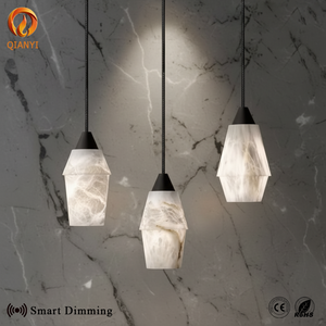 <span class=keywords><strong>Lampada</strong></span> <span class=keywords><strong>a</strong></span> <span class=keywords><strong>Sospensione</strong></span> <span class=keywords><strong>Industriale</strong></span> in Alabastro Spagnolo, Luce Pendente in Marmo con Dimmer Intelligente per Casa, Loft, Appartamento, Ristorante, Bar - Product Image 1