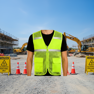 <span class=keywords><strong>Gilet</strong></span> de sécurité réfléchissant <span class=keywords><strong>en</strong></span> polyester imperméable respirant fluorescent de classe 2 ANSI avec logo personnalisé pour les motos - Product Image 4