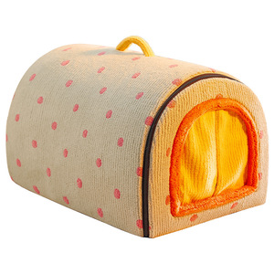 Autumn/Winter Style Warm Dog <b>Bed</b>, House <b>Bed</b>, Cold-Proof Cat <b>Bed</b>, Detachable and Washable Dog <b>Bed</b>, Golden Retriever Large Dog - Product Image 1