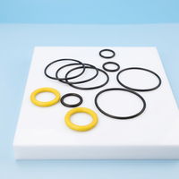 Kit d'étanchéité amortisseur en caoutchouc EPDM découpé industriellement, avec joints flottants cylindriques plats résistants à l'huile de couleur personnalisée, marque DKK, en NBR/EPDM