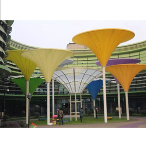 Cảnh quan dù để che nắng gian hàng cho công viên hồ bơi khu vực danh lam thắng cảnh bền kéo màng cấu trúc cho khách sạn ngoài trời trường học - Product Image 4