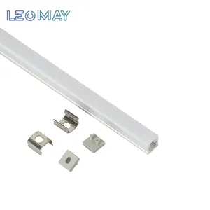 Tira de LED de aleación de aluminio blanco en stock de La UE, canal difusor de luz con cubierta de PC, perfil LED de aluminio
