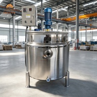 Cuve de mélange verticale à chauffage rapide, plusieurs modes de mélange, agitateur à vitesse variable, chauffage enveloppé, cuve mélangeuse de 100L à 10000L