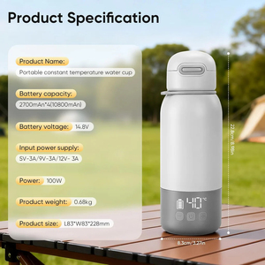 Calentador de Biberones Portátil con <span class=keywords><strong>Carga</strong></span> USB, Batería de Larga Duración y Control de Temperatura Ajustable, Ideal para Viajes - Product Image 4