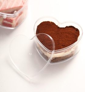 Caja de Acrílico para Pasteles, Contenedor de Alimentos Reciclado en Forma de Corazón, Caja de Plástico para Panadería, Frutos Secos, Regalos, Dulces, Bocadillos, Postres - Product Image 6