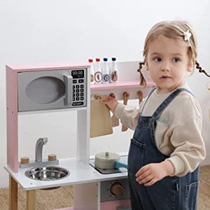 Unisex 10 adet ahşap mutfak aksesuarları oyna Set pişirme oyuncak yiyecekler 3 + yaşındaki erkek eğitici oyuncak mutfak kutusu paketlenmiş - Product Image 6