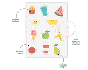 Pegatinas <span class=keywords><strong>Autoadhesivas</strong></span> de Papel Kraft con Purpurina Ecológicas Personalizadas con Gráficos de Animales - Product Image 6