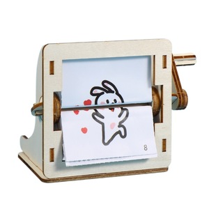 Máquina de Animación Manual de Pequeña Escala, Juguete Educativo STEM para Estudiantes, Materiales de Madera y Plástico - Product Image 1