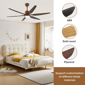 Lampe à <span class=keywords><strong>ventilateur</strong></span> de plafond <span class=keywords><strong>vintage</strong></span> de 66 "à 6 pales avec lumière LED et télécommande - Product Image 4