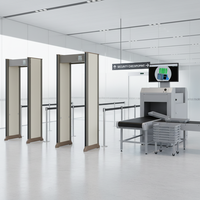 Détecteur de métaux industriel multi-zones 33 zones, type portique, avec scanner corporel, Wi-Fi et alarme stroboscopique pour la sécurité aéroportuaire