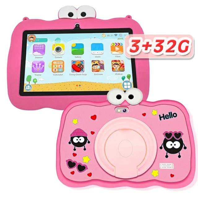 Manufacturer Factory Custom Branding Android 16 7 Inch Large Battery Kids Mode Children Learning Tablet