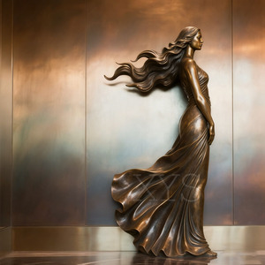 Estatua de Mujer Desnuda de Bronce a Tamaño Real, Estilo Moderno y Personalizada, con <span class=keywords><strong>Esmaltado</strong></span>, Escultura 3D Hecha a Mano para Coleccionistas de Arte - Product Image 1
