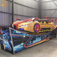 Chaud!!! Jeux amusants pour enfants Manèges de parc d'attractions Voiture volante portable Crazy F1 Spin sur remorque