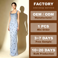 Robe longue élégante 2025 sans manches coupe trapèze unie ornée de diamants, avec fente élastique, en tissu peigné lavable, taille naturelle, style vintage décontracté pour soirée