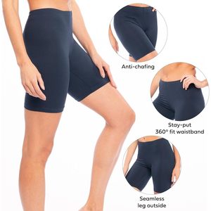 Shorts de sport sans couture en coton et élasthanne pour femme, lot de 3, taille haute, style biker, pour yoga, entraînement et fitness - Product Image 4