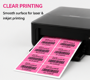 Self-Adhesive Rectangular <b>Paper</b> Labels 8.5x11 Inch Sheet 4x2 Inch Durable Digital Printable Packaging Label - Product Image 3