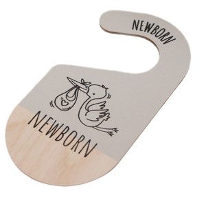Nuevo organizador de armario de madera para bebés, impreso por ambos lados, para clasificar y guardar ropa de recién nacidos - Product Image 5