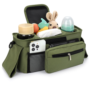 Organizador <span class=keywords><strong>para</strong></span> Cochecito con Portavasos Aislados, Organizador Ajustable <span class=keywords><strong>para</strong></span> Cochecito con <span class=keywords><strong>Bolsa</strong></span> <span class=keywords><strong>para</strong></span> Teléfono Desmontable - Product Image 1