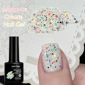 Esmalte de <span class=keywords><strong>Uñas</strong></span> en Gel de Calidad Superior, 7 ml, con Lentejuelas de Caramelo Macaron, Colores <span class=keywords><strong>Pastel</strong></span> de Primavera y Verano - Product Image 2