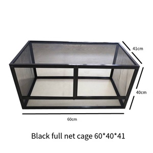 <span class=keywords><strong>PAYI</strong></span> cage d'escalade pour animaux de compagnie cage à mailles horizontales boîte d'alimentation caméléon en alliage d'aluminium - Product Image 4
