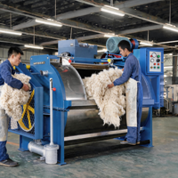 Machine à laver industrielle en acier inoxydable Weisstop pour laine de mouton, vêtements et jeans, machine de nettoyage de la laine pour l'industrie du textile