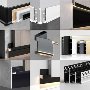 <span class=keywords><strong>Plinthe</strong></span> lumineuse LED en alliage d'aluminium au design moderne, avec éclairage LED intégré, pour éclairage d'hôtel - Vente chaude - Product Image 4