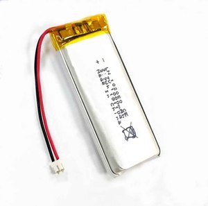 유연한 얇은 전원 공급 장치 직사각형 102050 3.7v 1000mAh 충전식 리튬 이온 폴리머 배터리 - Product Image 2