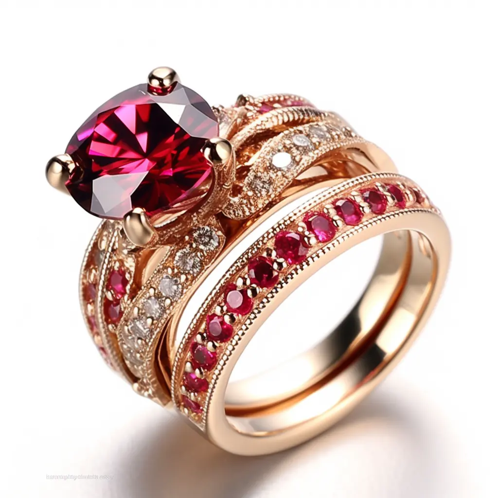 bague de mariage en or Rings Birth Flower Cheap Size 10 Engraved Diamond Couple Set Letter Woman Ruby Stainless Steel Men'S Ring